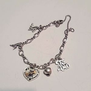 James Avery Charm Bracelet w/5 charms